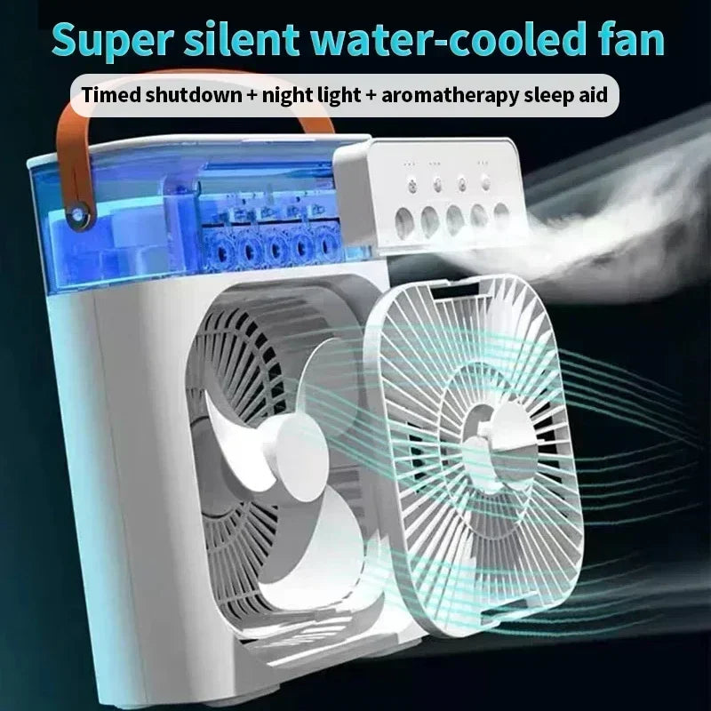 Portable LED Air Humidifier Fan